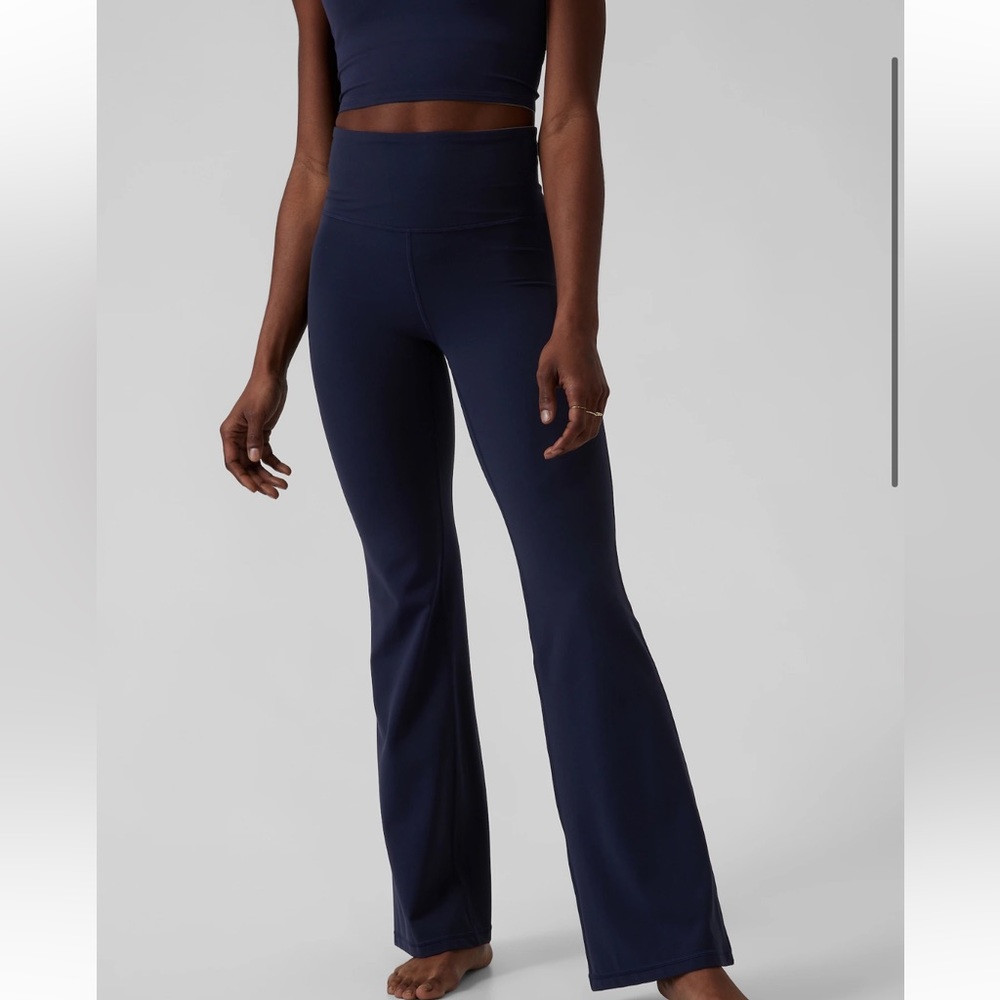 Navy Athleta Elation Flare Pants